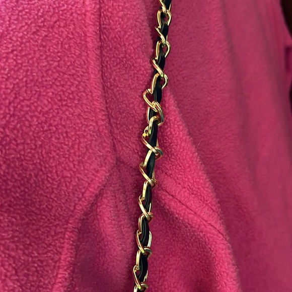 Bebe Crossbody Clutch Bag vegan leather, gold tone HW braided chain added NWT - Picture 15 of 15